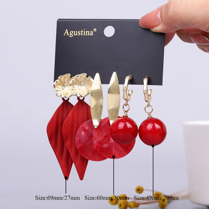 Women Fashion Drop Set Earrings