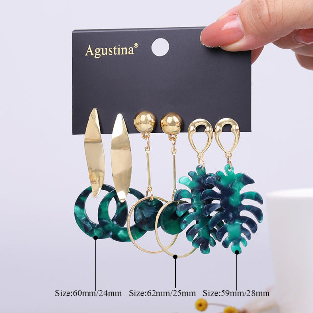 Women Fashion Drop Set Earrings