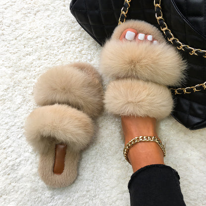Fluffy Plush Non-Slip Slippers