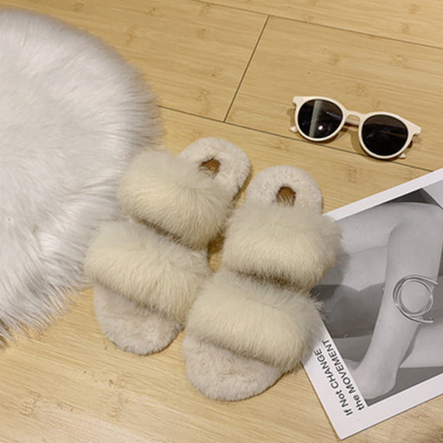 Fluffy Plush Non-Slip Slippers