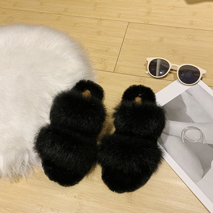Fluffy Plush Non-Slip Slippers