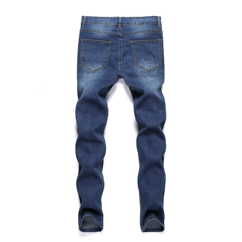 Fashion Men Skinny Slim Fit Denim Ripped Jeans