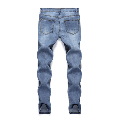 Fashion Men Skinny Slim Fit Denim Ripped Jeans