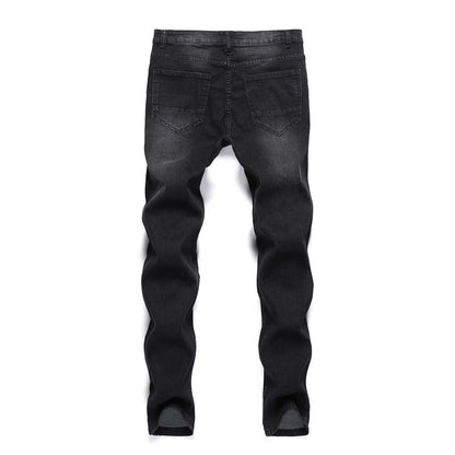 Fashion Men Skinny Slim Fit Denim Ripped Jeans