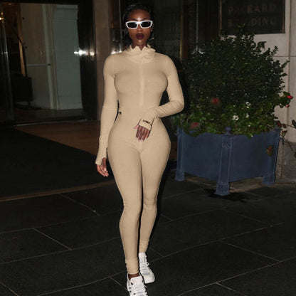 Women Knitted Sexy Bodycon Jumpsuit