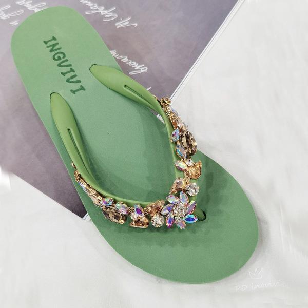 Women Rhinestones Flip Flops