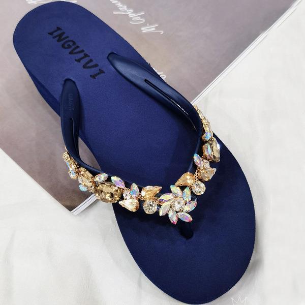 Women Rhinestones Flip Flops