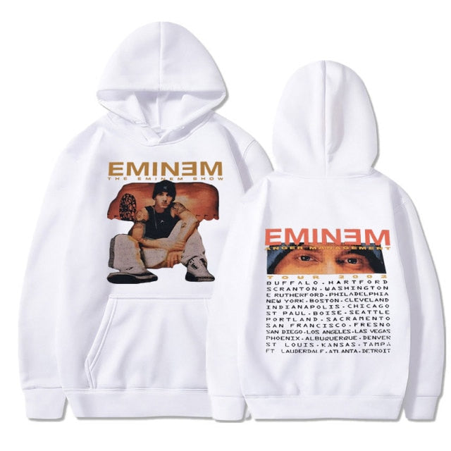 Eminem Tour 2002 Vintage  Long Sleeve Unisex Pullover Hoodie