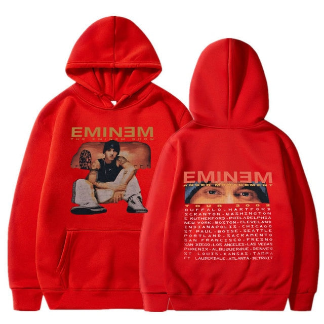 Eminem Tour 2002 Vintage  Long Sleeve Unisex Pullover Hoodie