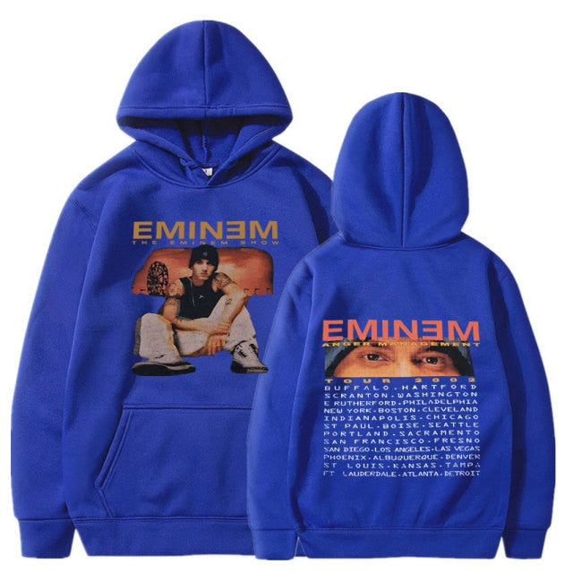 Eminem Tour 2002 Vintage  Long Sleeve Unisex Pullover Hoodie