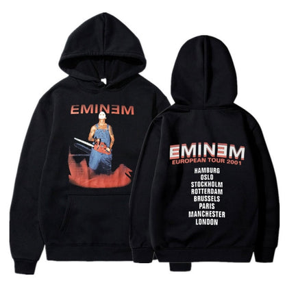 Eminem Tour 2002 Vintage  Long Sleeve Unisex Pullover Hoodie