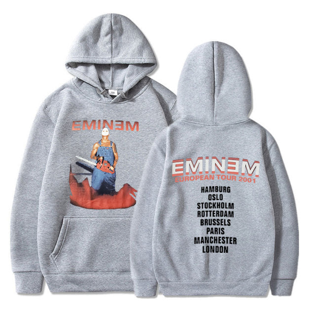 Eminem Tour 2002 Vintage  Long Sleeve Unisex Pullover Hoodie