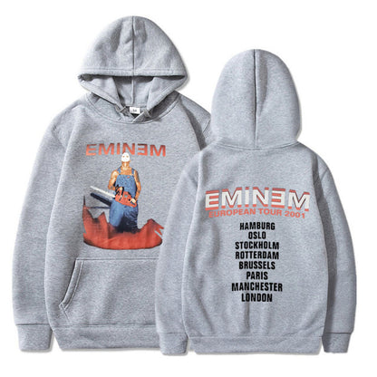 Eminem Tour 2002 Vintage  Long Sleeve Unisex Pullover Hoodie
