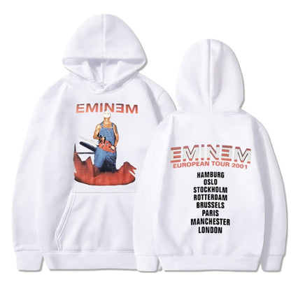 Eminem Tour 2002 Vintage  Long Sleeve Unisex Pullover Hoodie