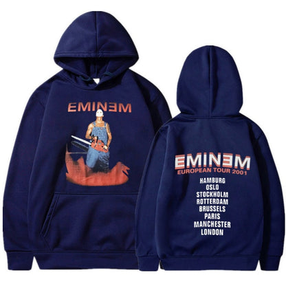 Eminem Tour 2002 Vintage  Long Sleeve Unisex Pullover Hoodie
