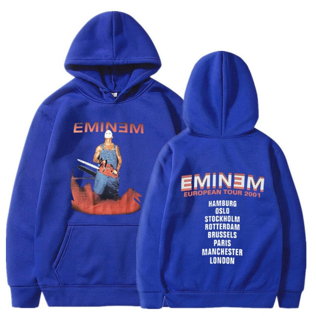 Eminem Tour 2002 Vintage  Long Sleeve Unisex Pullover Hoodie