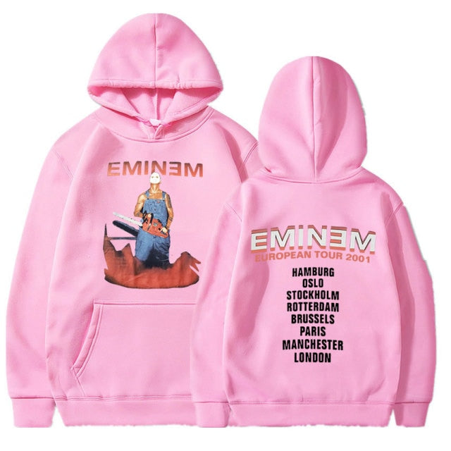 Eminem Tour 2002 Vintage  Long Sleeve Unisex Pullover Hoodie