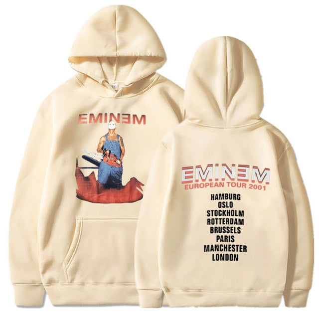Eminem Tour 2002 Vintage  Long Sleeve Unisex Pullover Hoodie