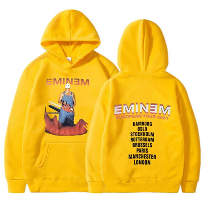 Eminem Tour 2002 Vintage  Long Sleeve Unisex Pullover Hoodie