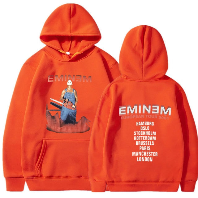 Eminem Tour 2002 Vintage  Long Sleeve Unisex Pullover Hoodie