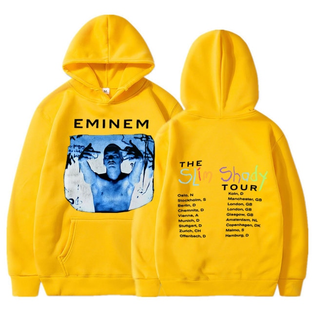 Eminem Tour 2002 Vintage  Long Sleeve Unisex Pullover Hoodie