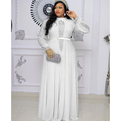 Women Long Sleeve Kaftan Maxi Robe