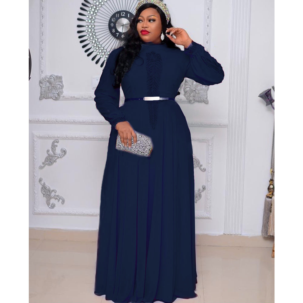 Women Long Sleeve Kaftan Maxi Robe