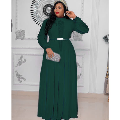 Women Long Sleeve Kaftan Maxi Robe