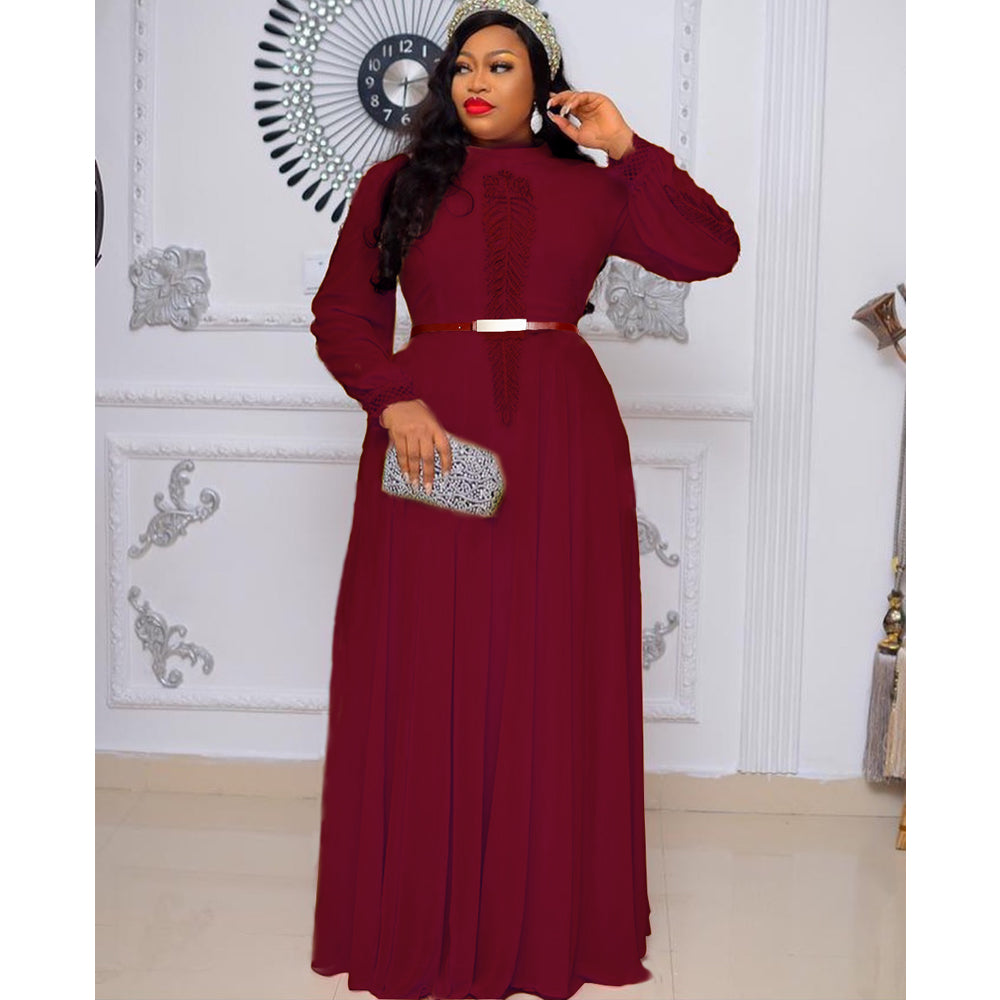 Women Long Sleeve Kaftan Maxi Robe
