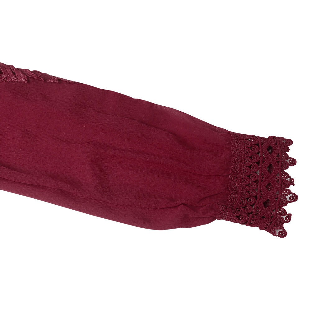 Women Long Sleeve Kaftan Maxi Robe