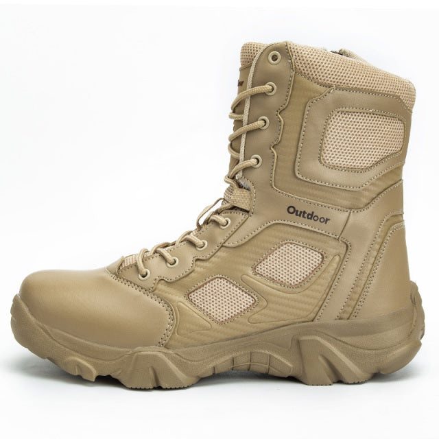 Men Tactical Military Outdoor Field Training Waterproof Boots