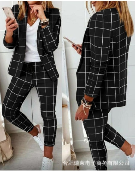 Women Stylish Print Blouse & Pant Sets