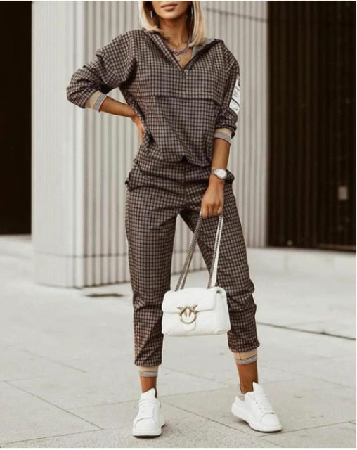 Women Stylish Print Blouse & Pant Sets