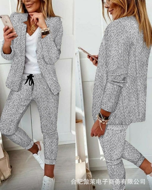 Women Stylish Print Blouse & Pant Sets