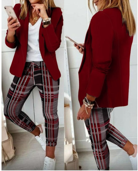 Women Stylish Print Blouse & Pant Sets