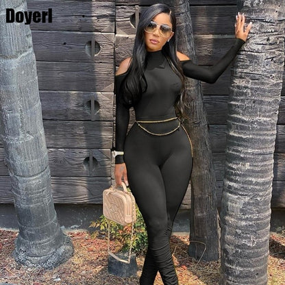 Women Bodycon Jumpsuit Long Sleeve Jumpsuit
