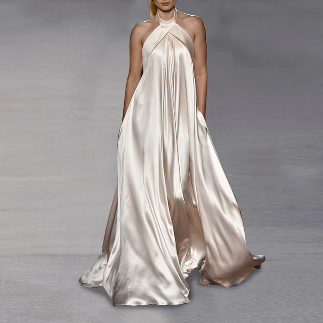 Women Sexy Backless Sleeveless Long Maxi Dress