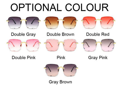 Classic Vintage Square Gradient Sunglasses