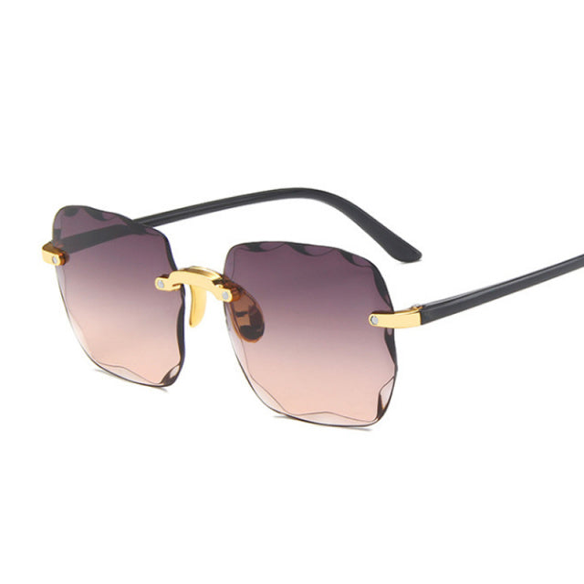 Classic Vintage Square Gradient Sunglasses