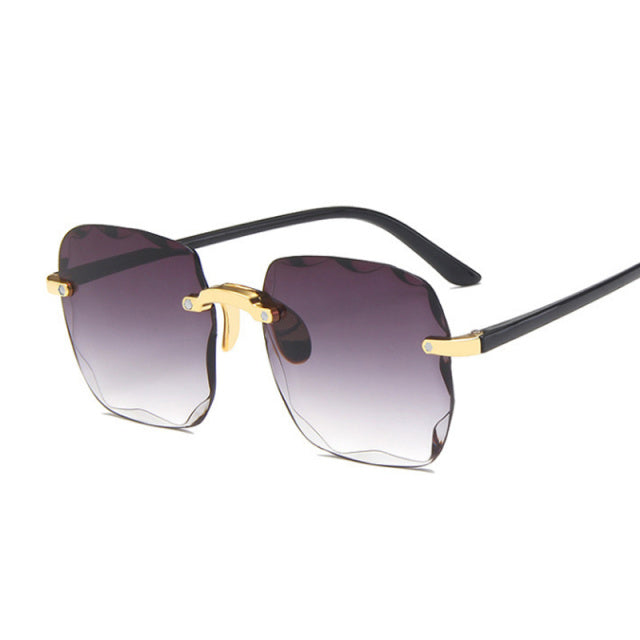 Classic Vintage Square Gradient Sunglasses