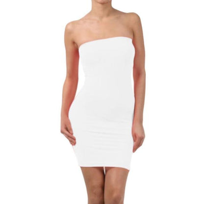 Basic Sexy Back Sleeveless Slim Solid Dress