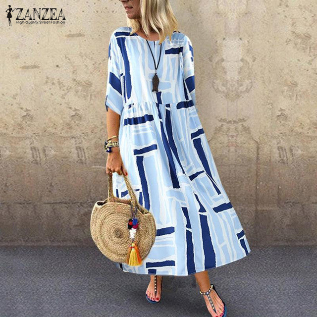 Women Long Tunic Casual Loose Dresses