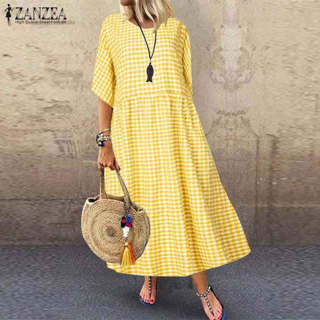Women Long Tunic Casual Loose Dresses