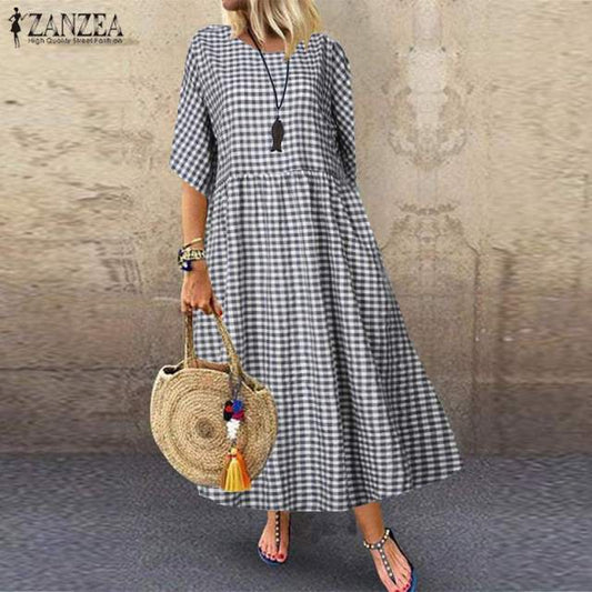 Women Long Tunic Casual Loose Dresses