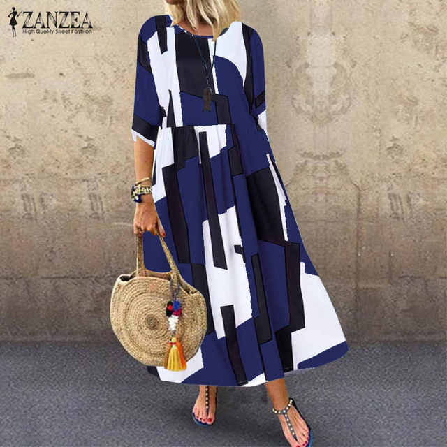 Women Long Tunic Casual Loose Dresses