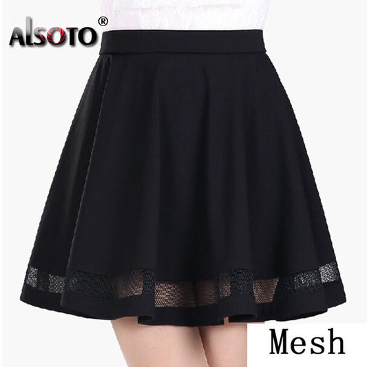 Summer Women Fashion Elastic Mini Skirt