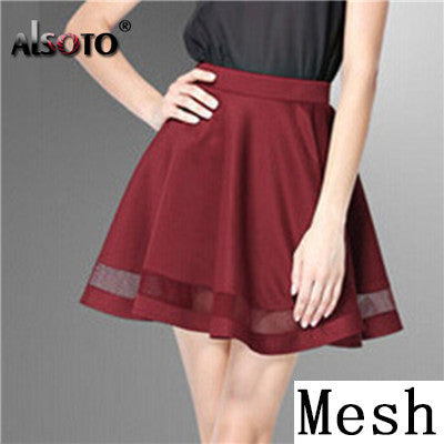 Summer Women Fashion Elastic Mini Skirt