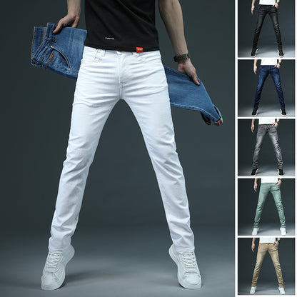 Men Skinny Fashion Casual Cotton Slim Pants