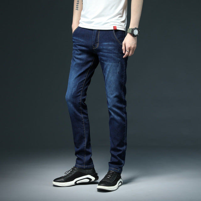 Men Skinny Fashion Casual Cotton Slim Pants