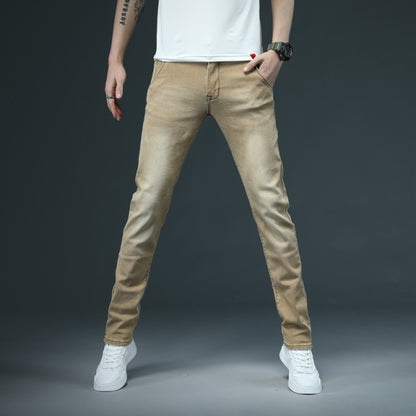 Men Skinny Fashion Casual Cotton Slim Pants